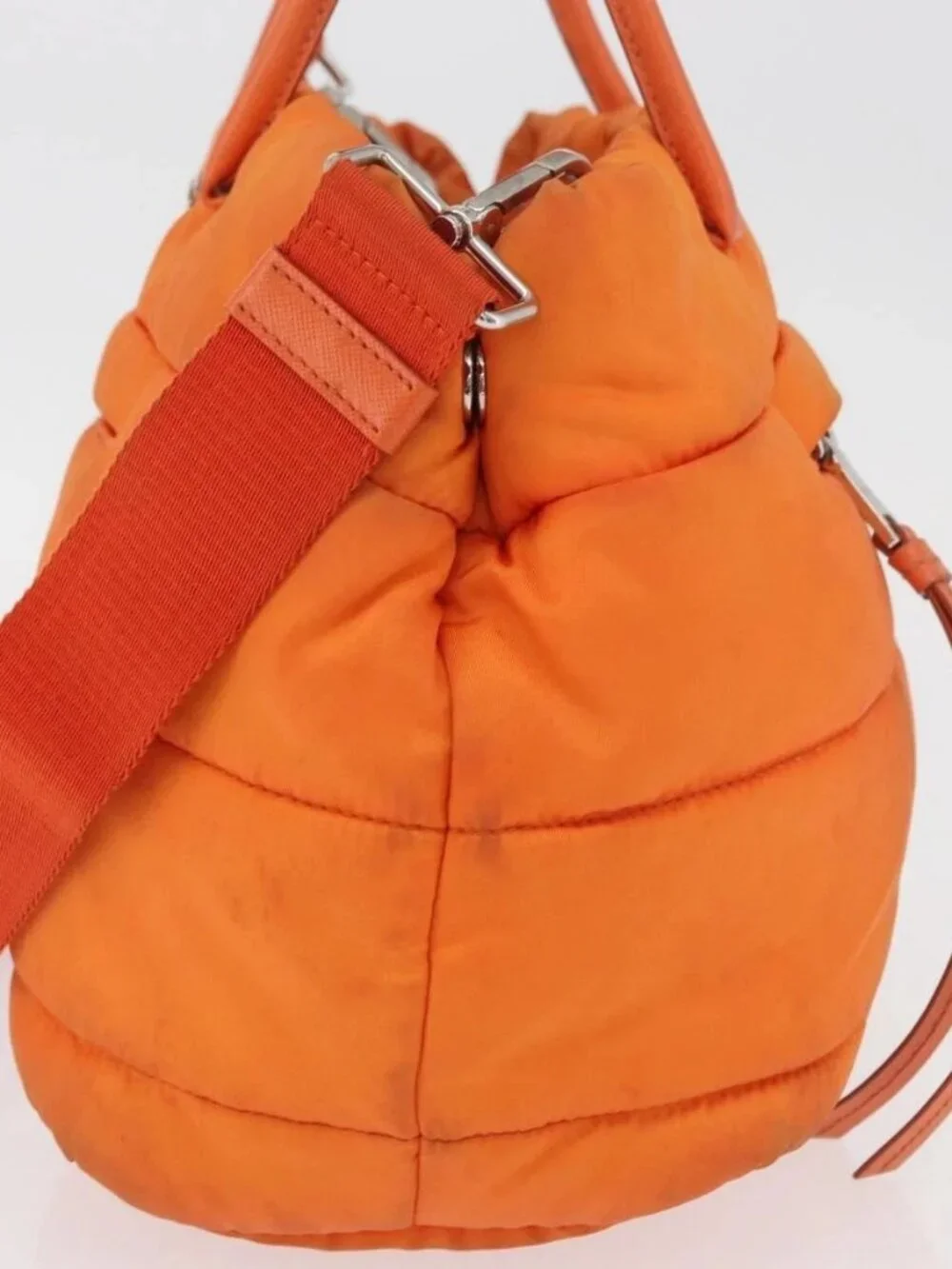 Prada brand	prada color	orange